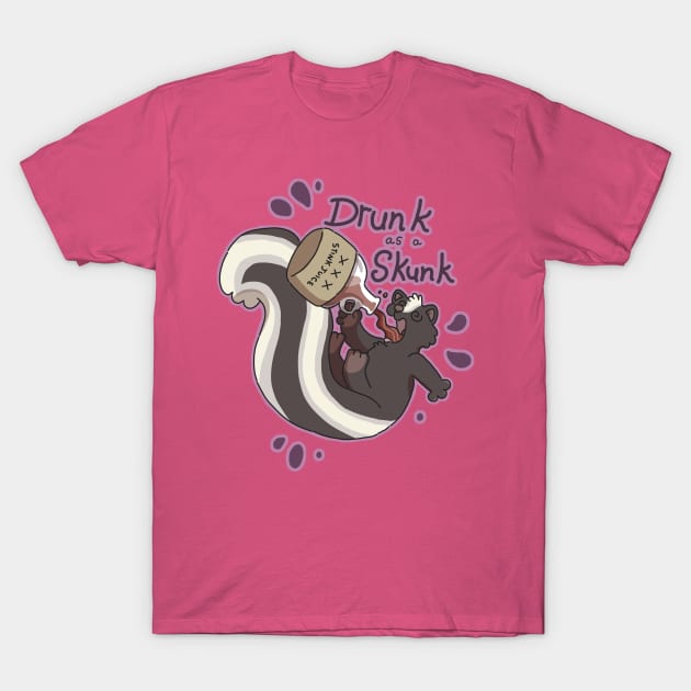 Drunk as a Skunk T-Shirt by goccart